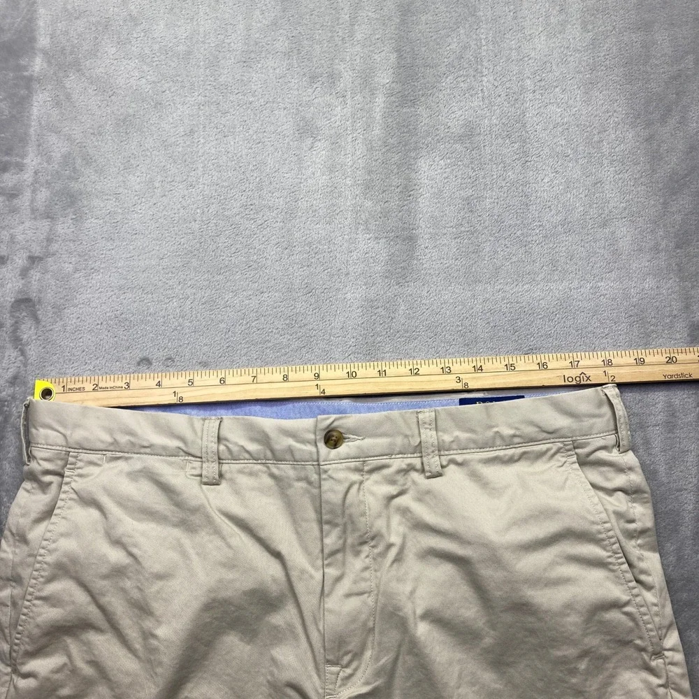 Polo Ralph Lauren Men Sz 36 Khaki Stretch‎ Straight Fit Chino Pants Tan Preppy